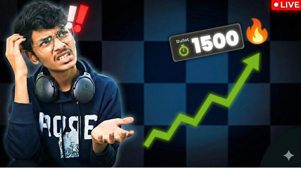 CHESS STREAM OF REACHING 1400 elo IN BULLET🔥🔥🔥