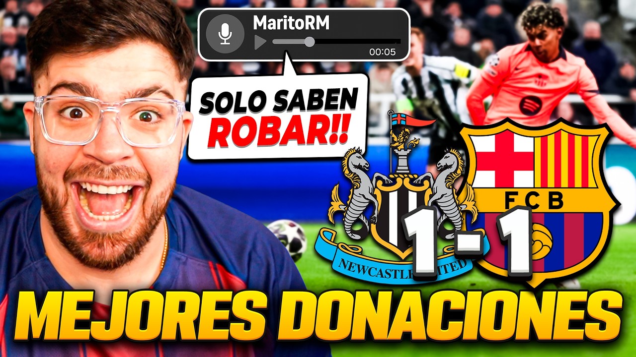 LA COBRA RECIBE DONACIONES TRAS EL EMPATE DEL BARCELONA 1 - 1 NEWCASTLE EN CHAMPIONS LEAGUE