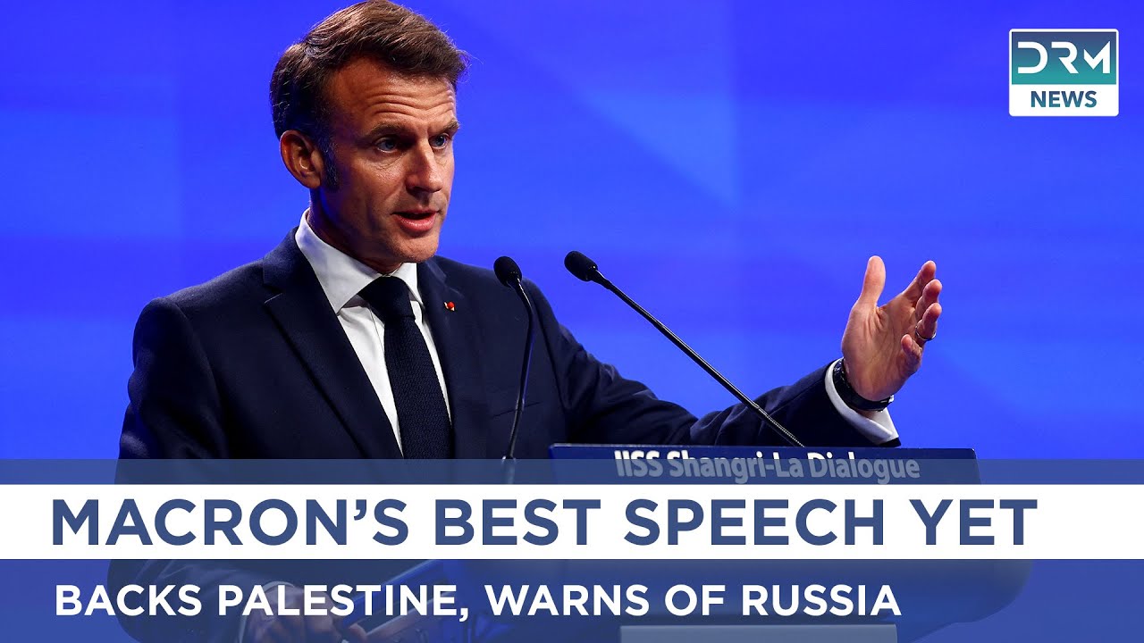 Macron's Most Inspiring Speech Yet: Defends Ukraine, Backs Palestine at Shangri-La 2025 | AQ1G