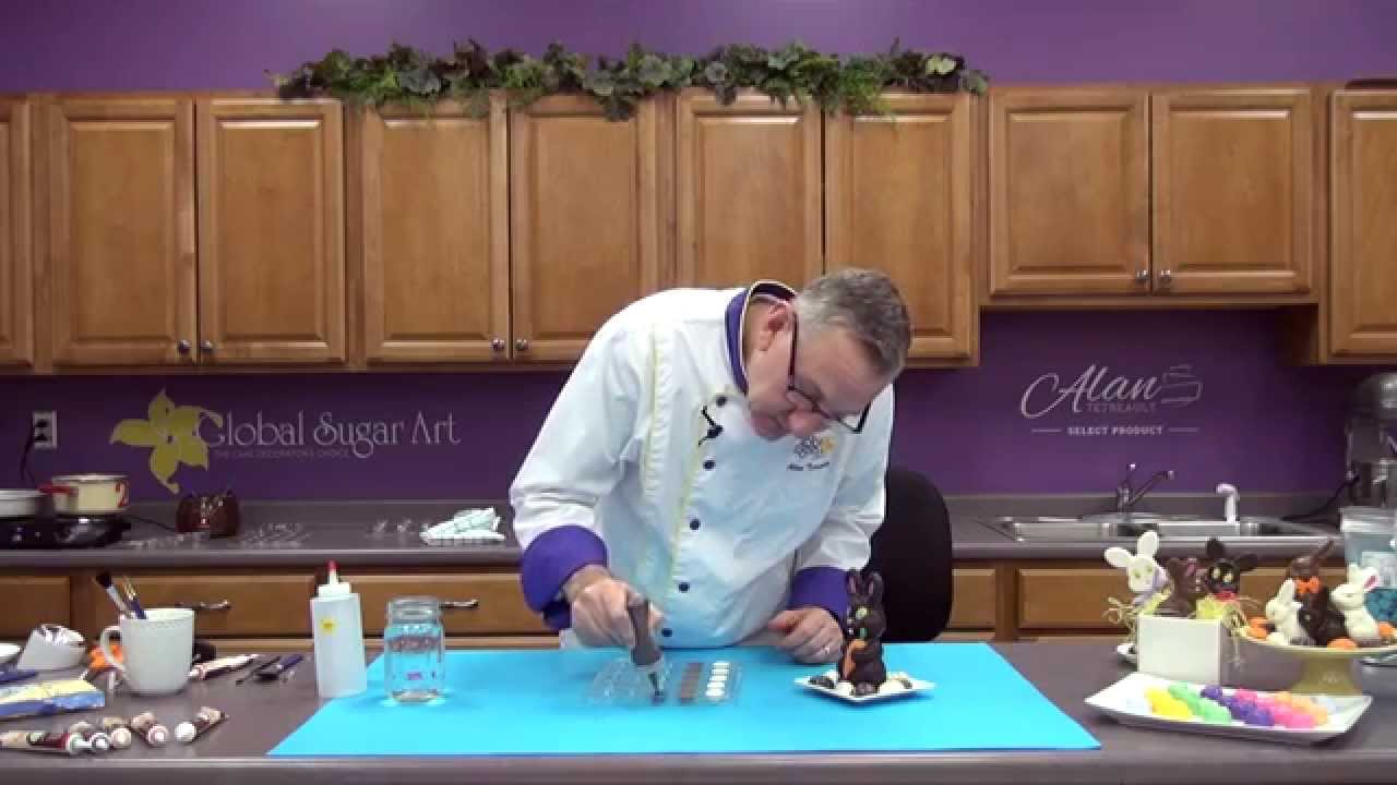 How To Make 3D Chocolate Bunnies | Part 3 | Global Sugar Art