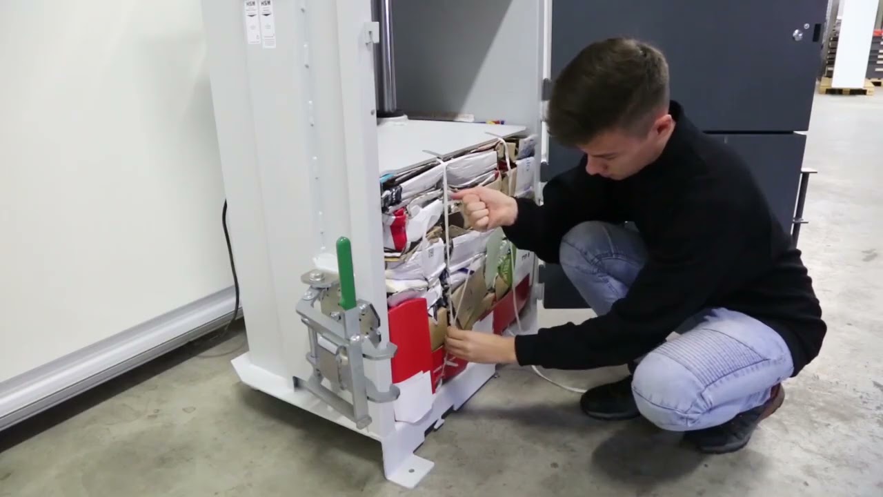 Comment compacter les déchets avec la presse écologique V-Press 503 ?