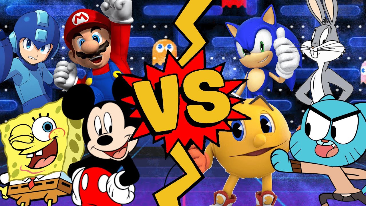 M.U.G.E.N. Battles | Mario/SpongeBob/Mickey Mouse/Mega Man vs Sonic/Gumball/Bugs Bunny/Pac-Man