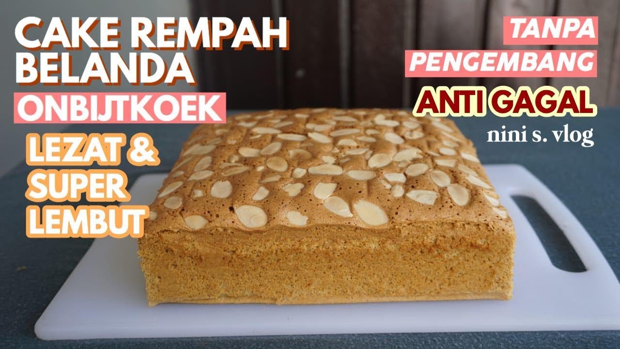 CAKE REMPAH BELANDA ONTBIJTKOEK LEZAT DAN SUPER EMPUK tanpa PENGEMBANG ANTI GAGAL