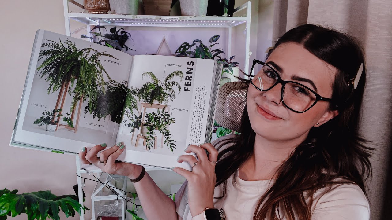 ASMR Tracing, Tapping and Scratching Pretty Plant Book