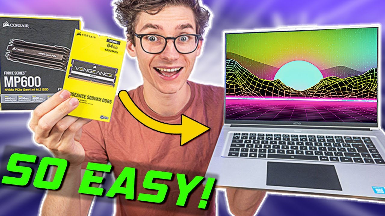 How To Add More RAM & SSD Storage To Your Laptop - QUICK & EASY!  (DDR4/DDR5 PCIE GEN 4 m.2) | AD