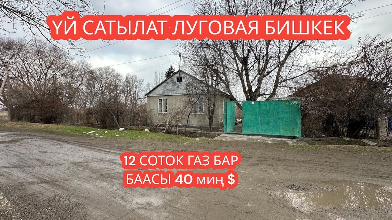 УЙ САТЫЛАТ ЛУГОВАЯ БИШКЕК 2024