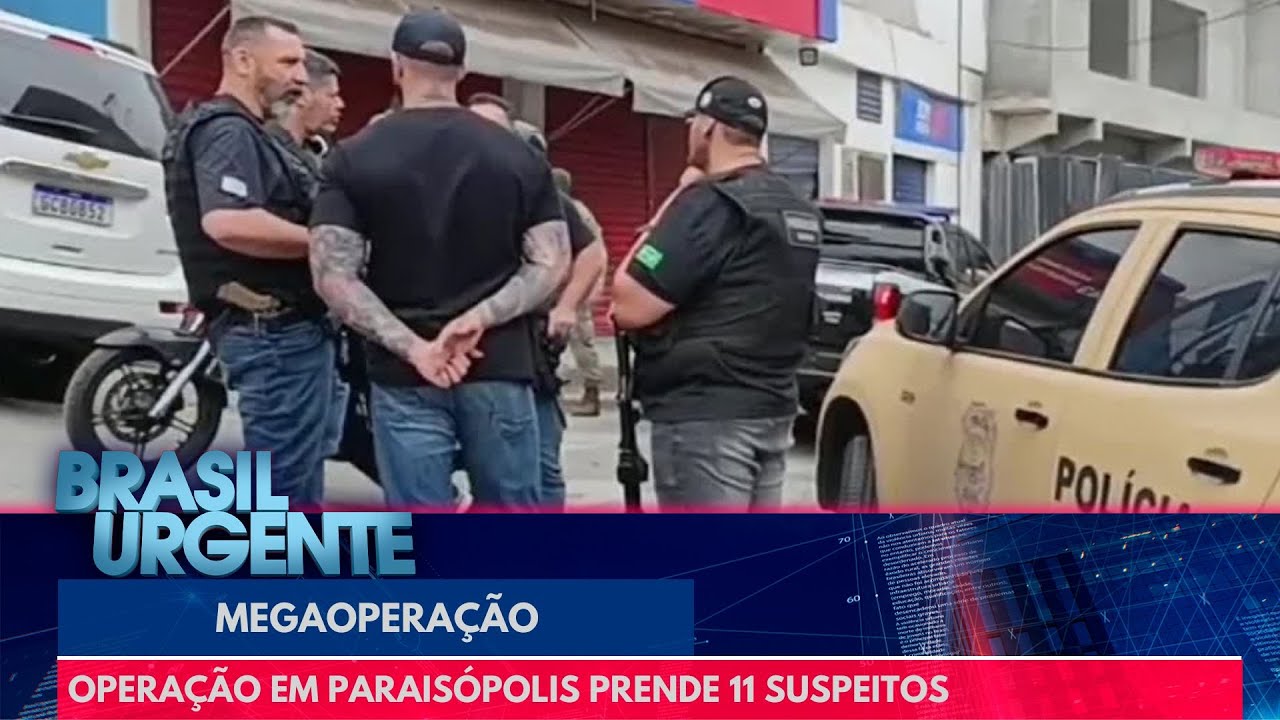 Operação em Paraisópolis prende 11 suspeitos e deixa um morto | Brasil Urgente