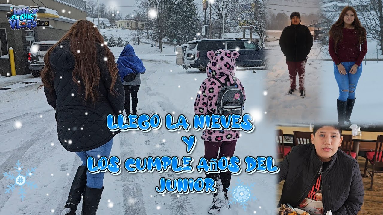 Llego La nieves y los cumple años del JUNIOR diversión familiar 
