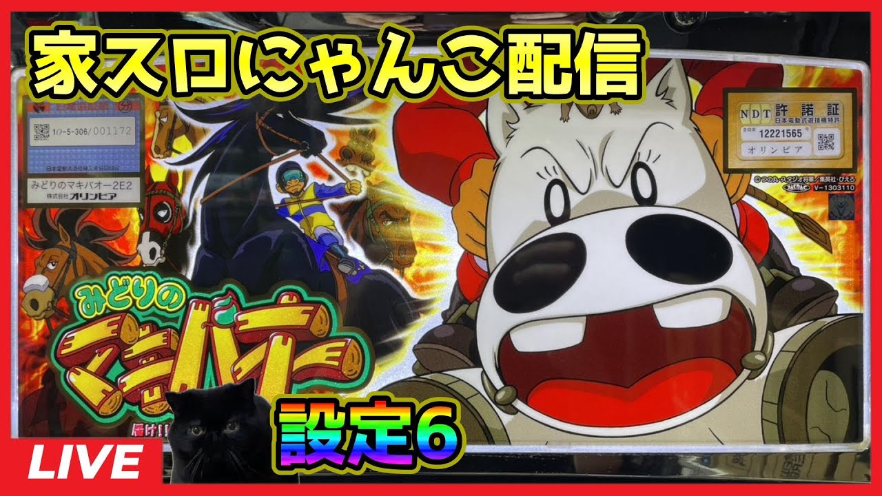 【家スロにゃんこ配信】みどりのマキバオー 届け!!日本一のゴールへ!!【設定6】