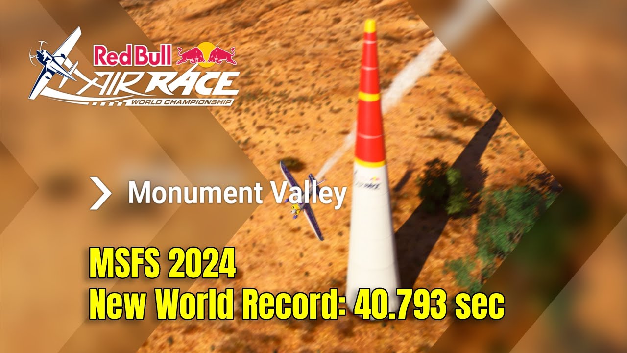 MSFS 2024 - Red Bull Air Race - Monument Valley - (Ex-)World Record (Quest 3 VR + FFBeast)