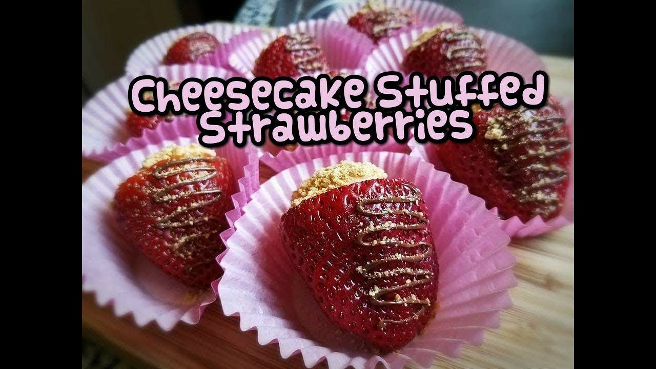 Cheesecake Stuffed Strawberries