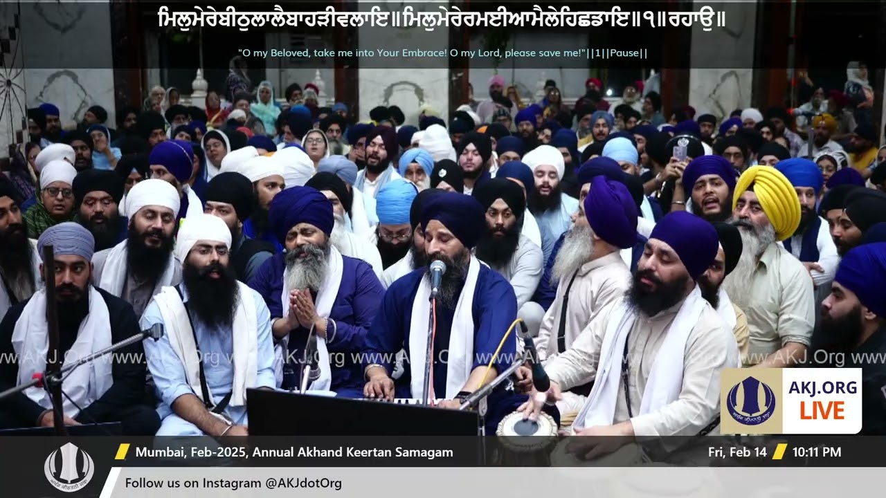 038 Mumbai 14Feb2025 FriEve Akhand Keertan Bhai Jagjit Singh Jee Melbourne