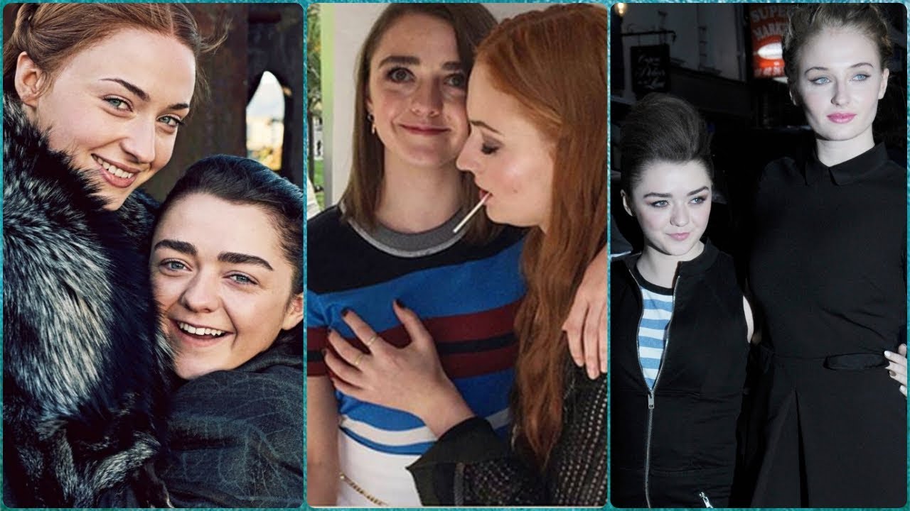 Maisie Williams and Sophie Turner (Arya and Sansa) Best Friends in Real Life.