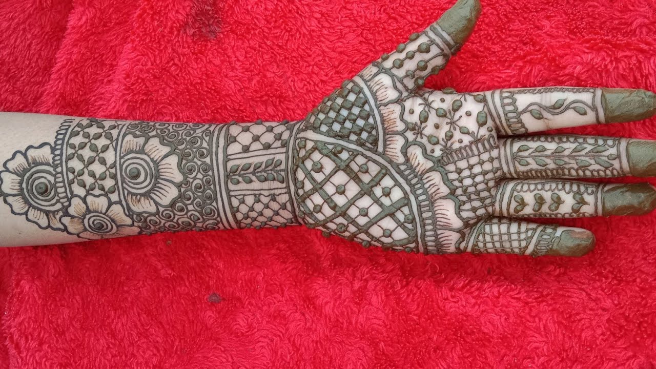 Bridal mehandi tutorial❤🌿!!
