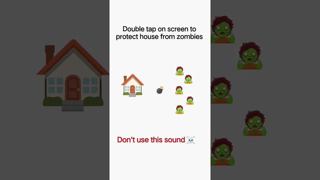 Tap on the screen to protect house 