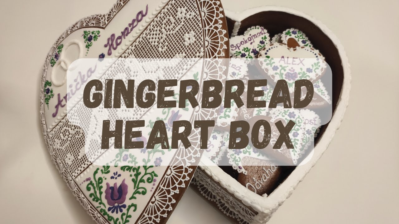 Gingerbread BOX for NEWLYWEDS - decorating AMAZING WEDDING gift