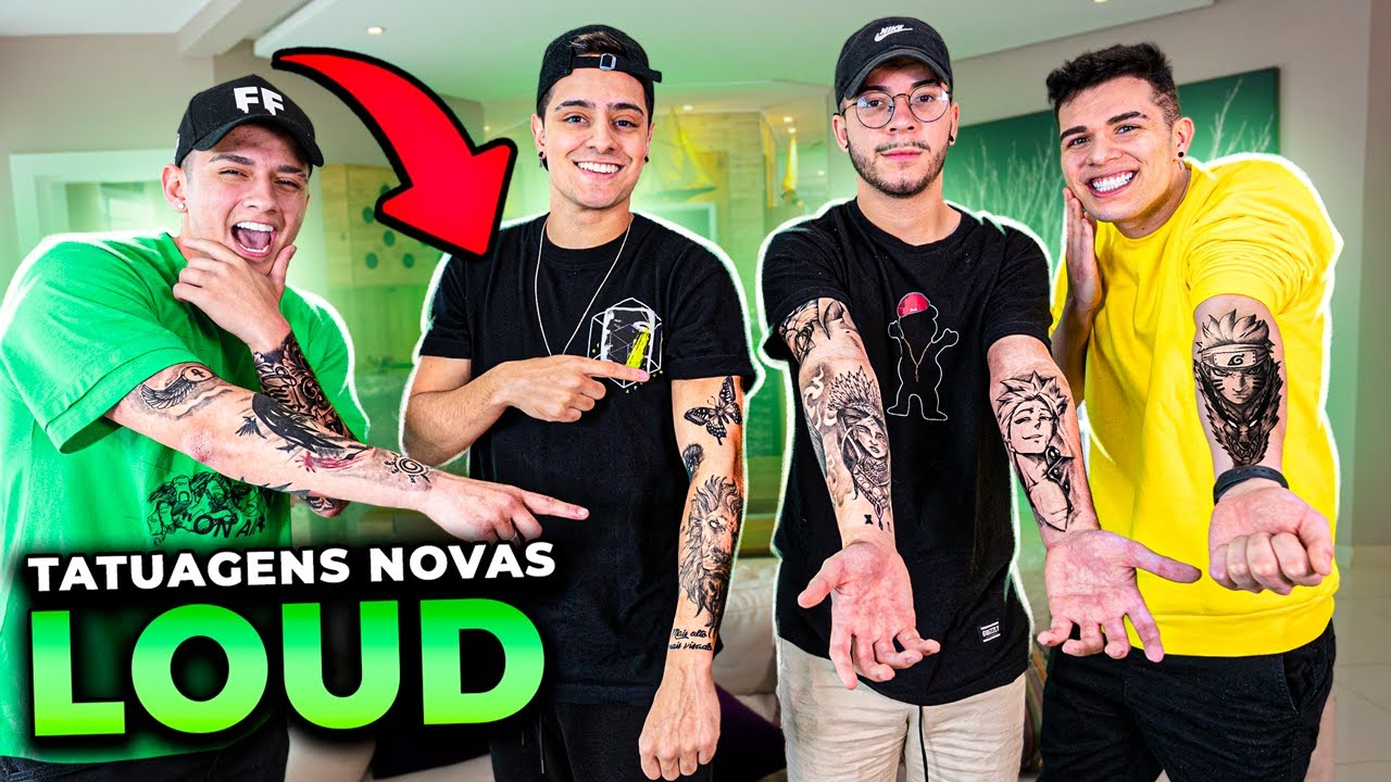 MOSTRAMOS TODAS AS NOVAS TATUAGENS DOS MEMBROS DA LOUD!!
