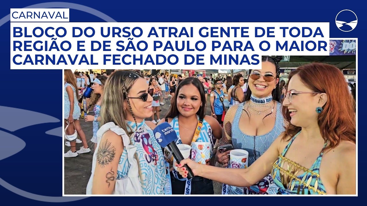 Bloco do Urso atrai gente de toda região e de São Paulo para o maior Carnaval fechado de Minas