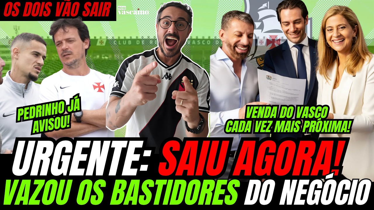 URGENTE SAIU AGORA: VENDA DO VASCO CADA VEZ MAIS PRÓXIMA! DINIZ E COUTINHO COM OS DIAS CONTADOS!
