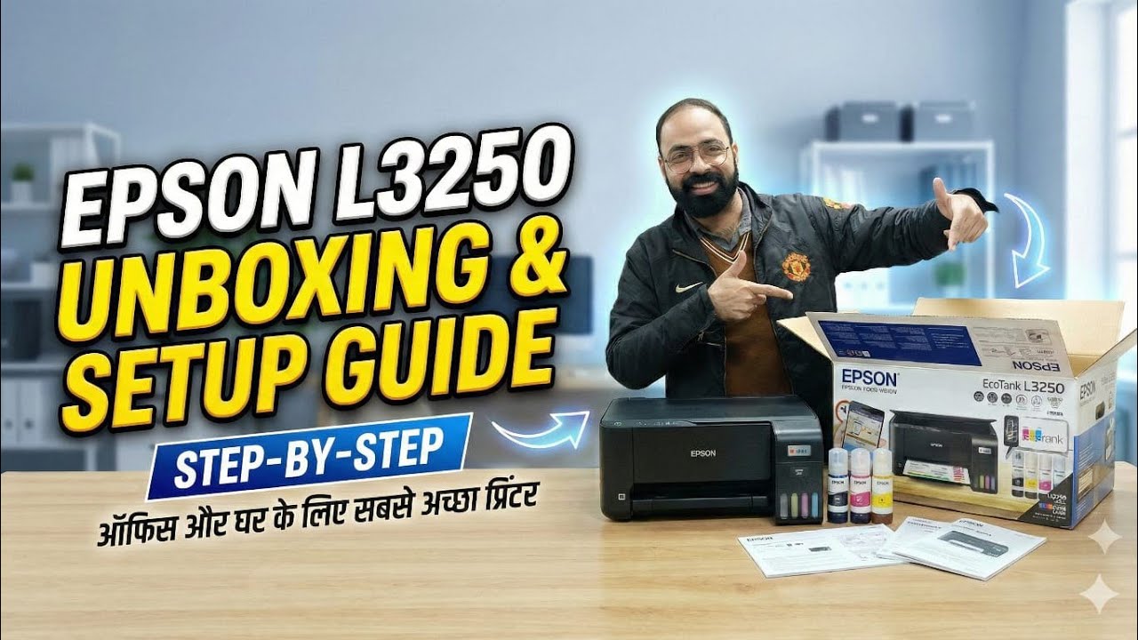 Sabse Sasta aur Badhiya Printer? Epson L3250 Wi-Fi Printer for Office, Home & Students, Unboxing 👍✔