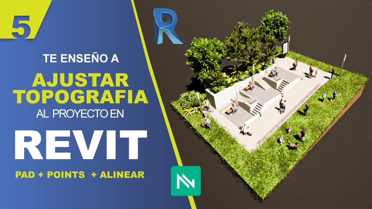 Ajustar TOPOGRAFIA en proyecto REVIT | Crear y modificar puntos + Pad + Alinear | Aprender Haciendo
