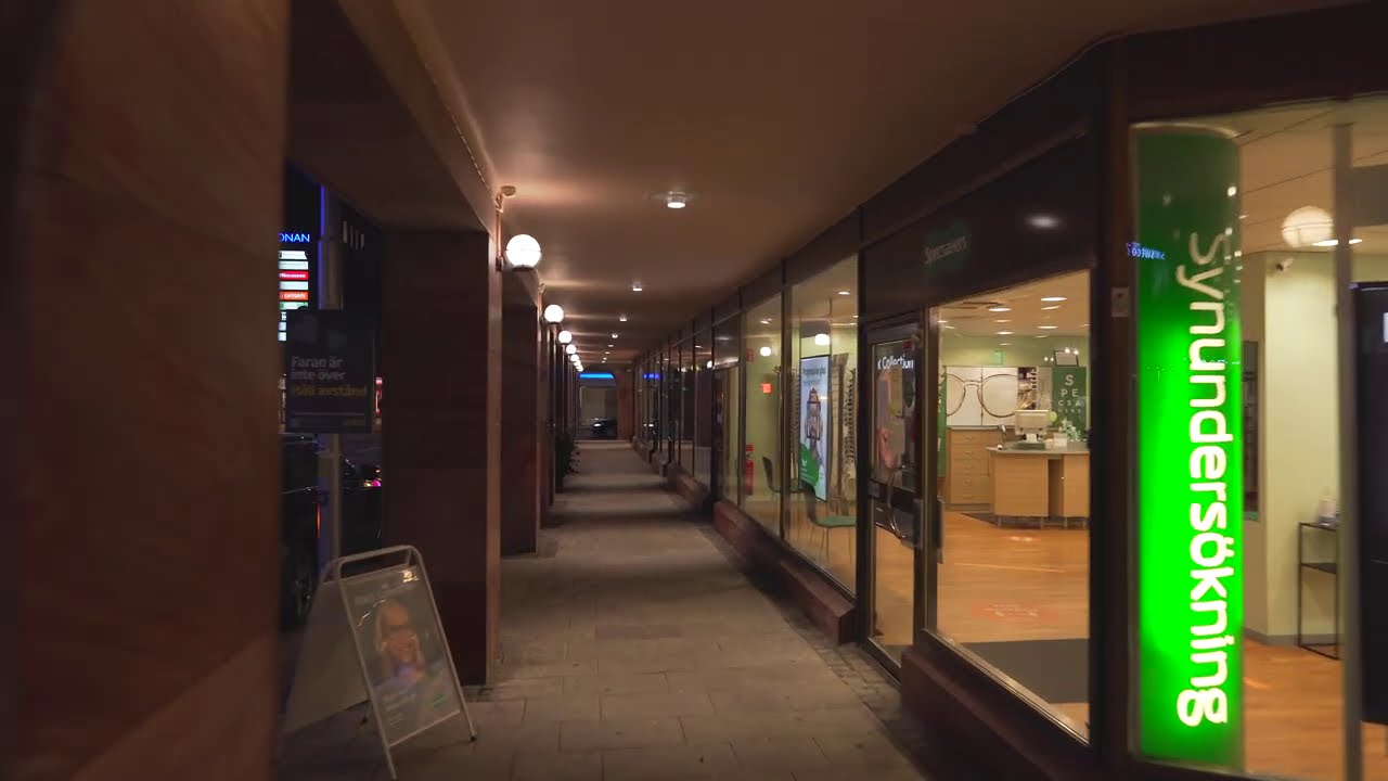 Sweden, Uppsala, night walk