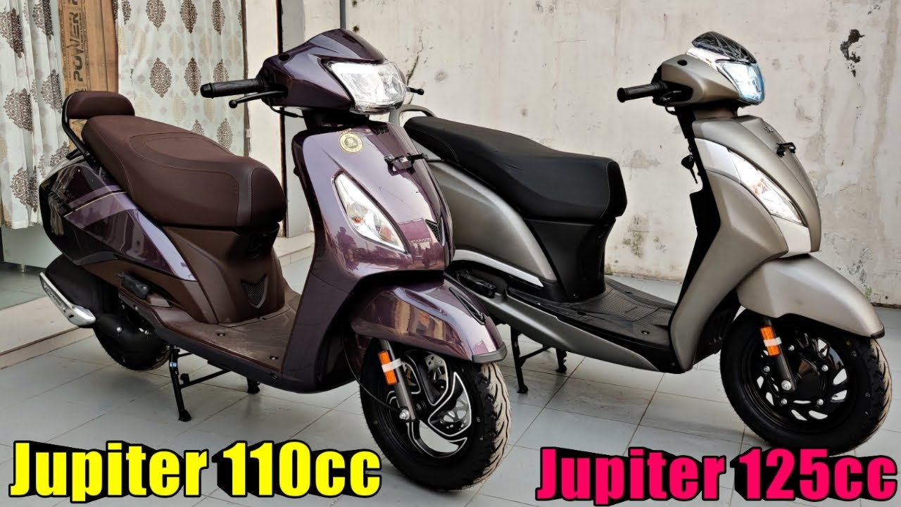 New TVS Jupiter125cc and Jupiter110cc Comparison Review|TVS Jupiter 110 and 125 Comapir|Jupiter 125