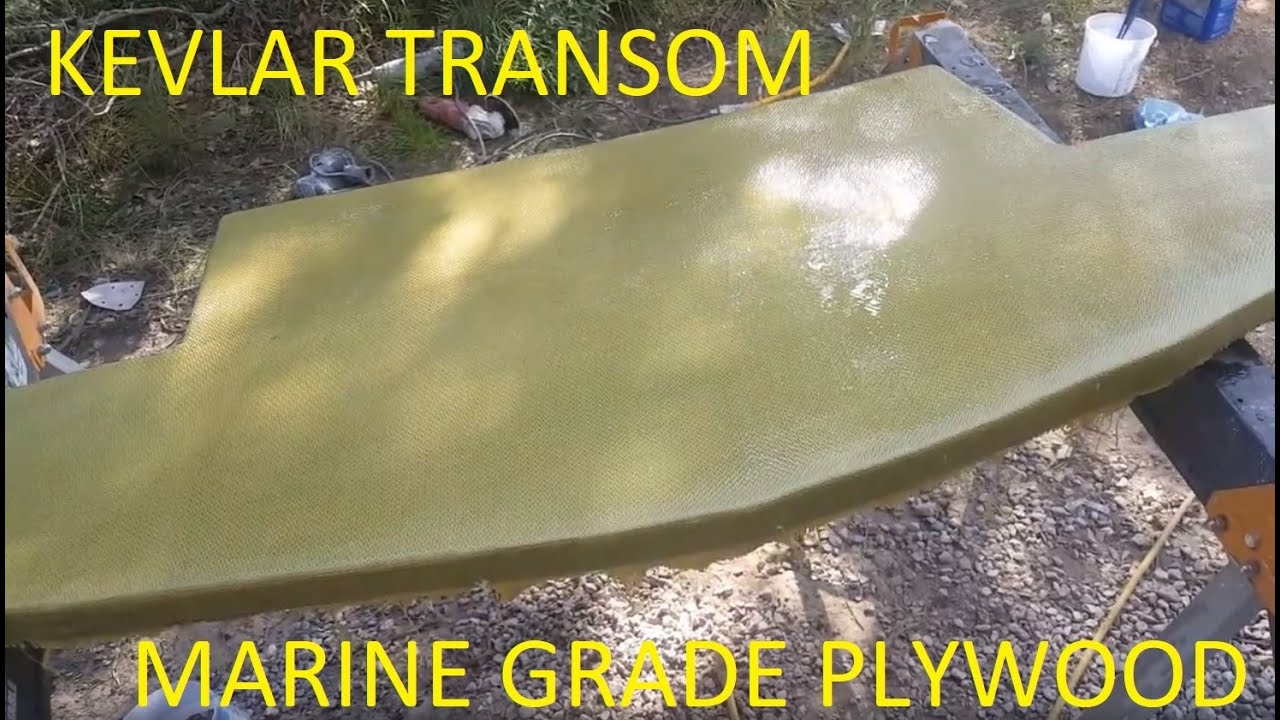 Boat Transom and Floor Rebuild - KEVLAR Transom - Marine Plywood  - Part 31