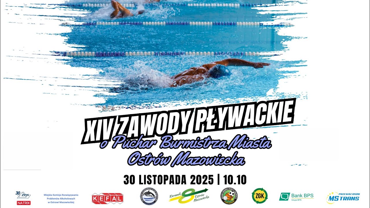 XIV Zawody Pływackie o Puchar Burmistrza Miasta Ostrów Mazowiecka