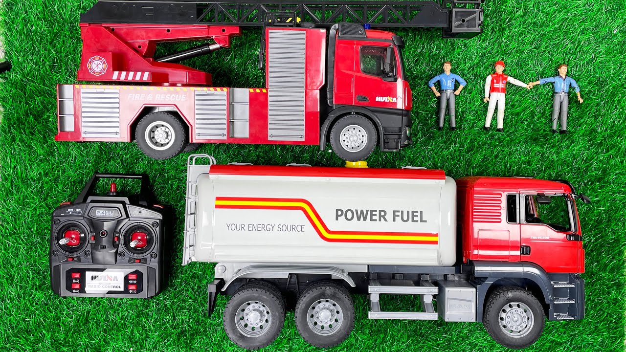Unboxing R/C Truk Pemadam Kebakaran SCALE 1:14 Fire Rescue, Truck Tanki Power Full