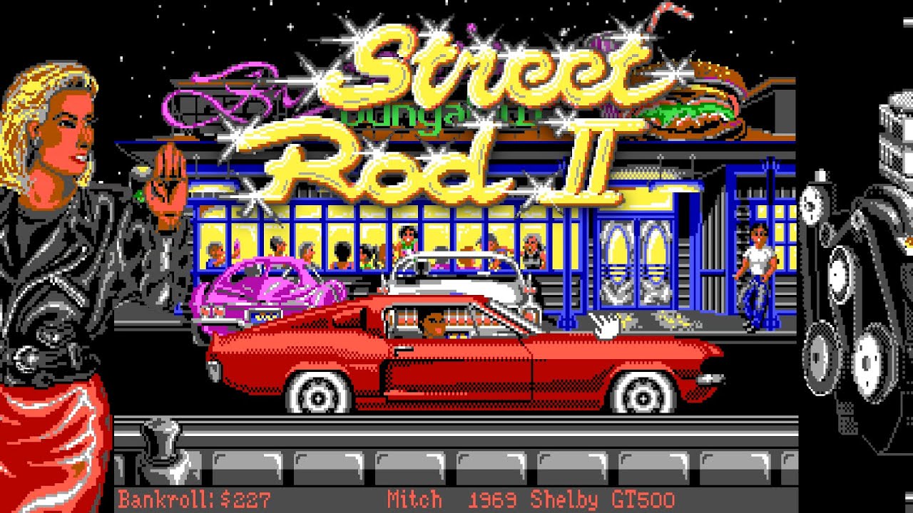 Street Rod 2 - longplay - California Dreams, 1991 - PC / DOS  - American muscle cars racing