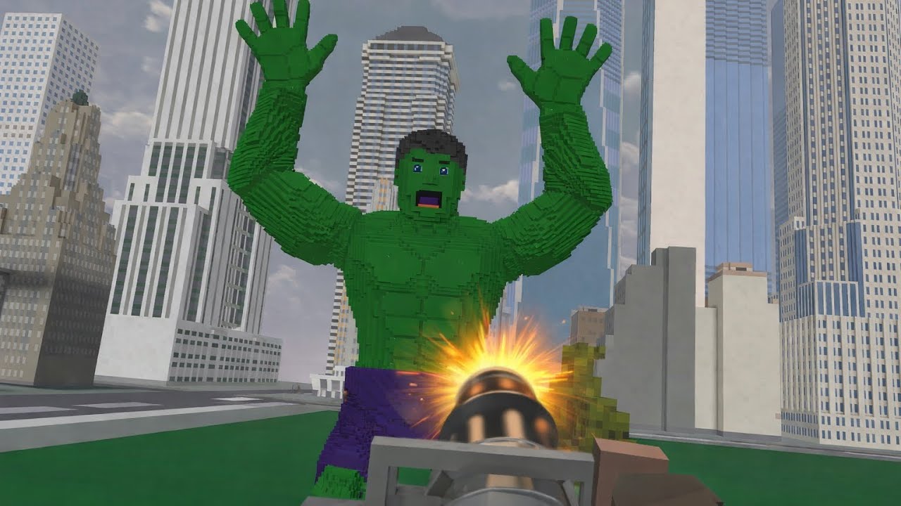 (Voxel Playground)Testing myths by Experimenting On the Incredible Hulk with mods!
