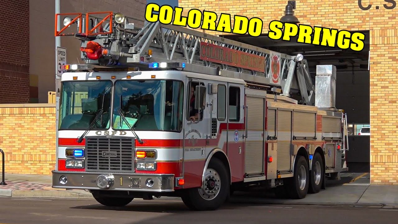 *HORN* [COLORADO SPRINGS FIRE] - Station 1 Responding | Engine, Truck & Battalion to various calls