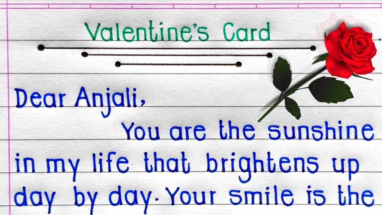 Happy Valentines Day Card 2026 | Valentines Day Card Writing | Valentines Day Card 2026 |