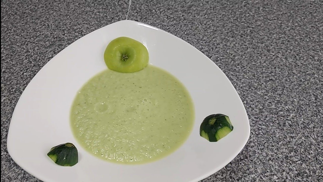 Como hacer: Sopa fría de pepino y manzana 🍎