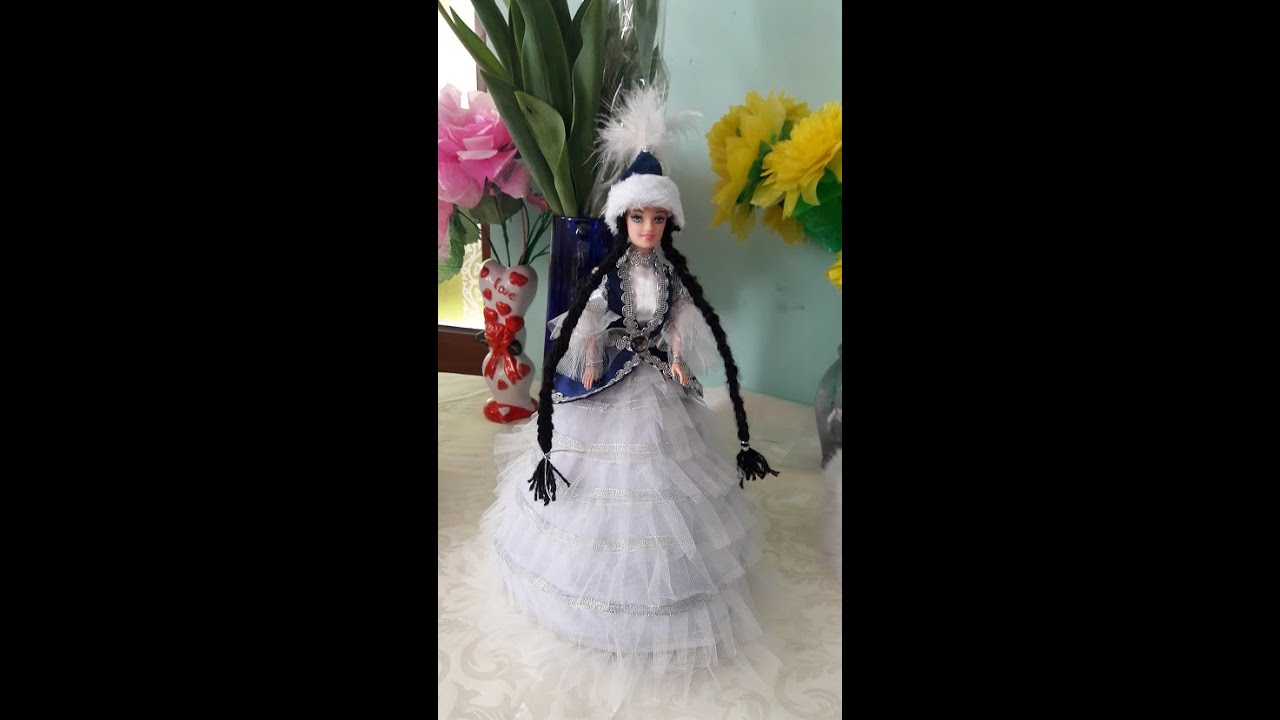 кукла    БАРБИ  переодевается в казахское национальное платье