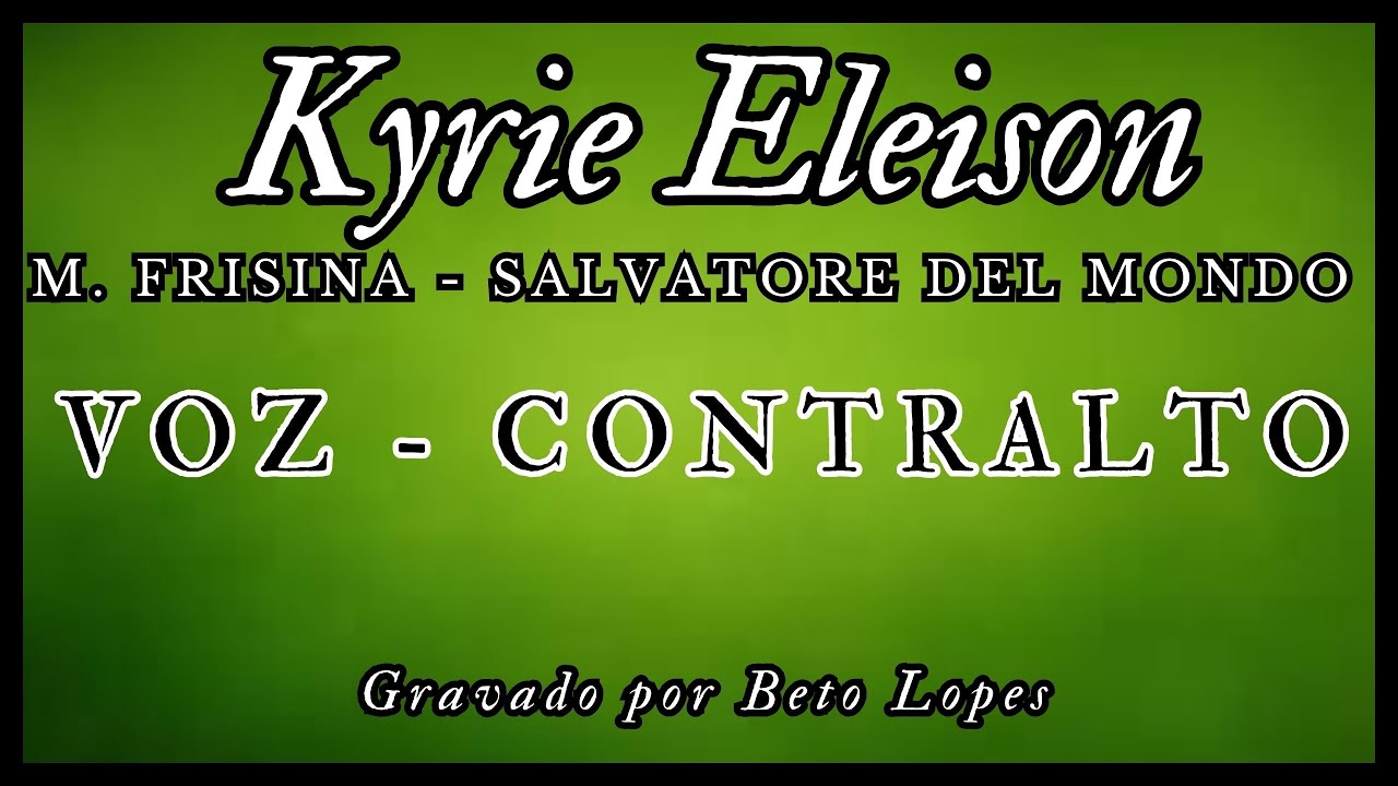 Kyrie Eleison - M.Frisina - CONTRALTO