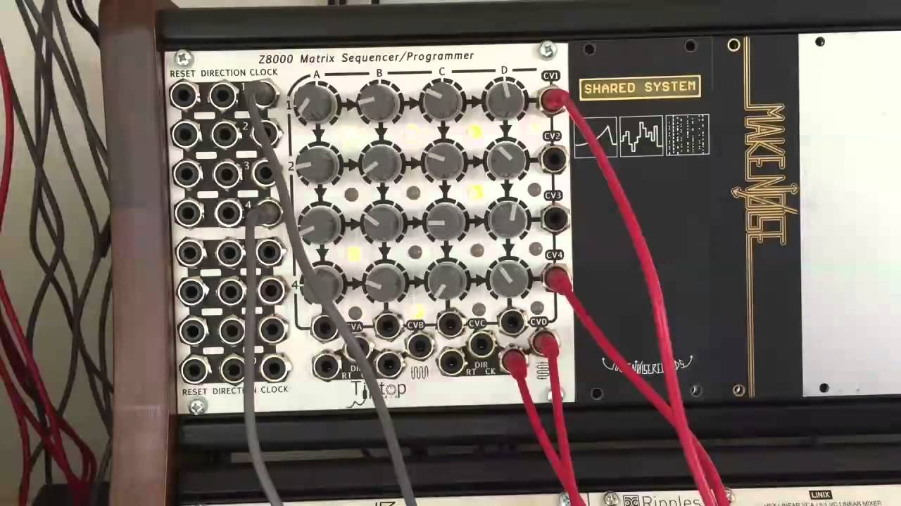 Eurorack - Z8000 Matrix Sequencer