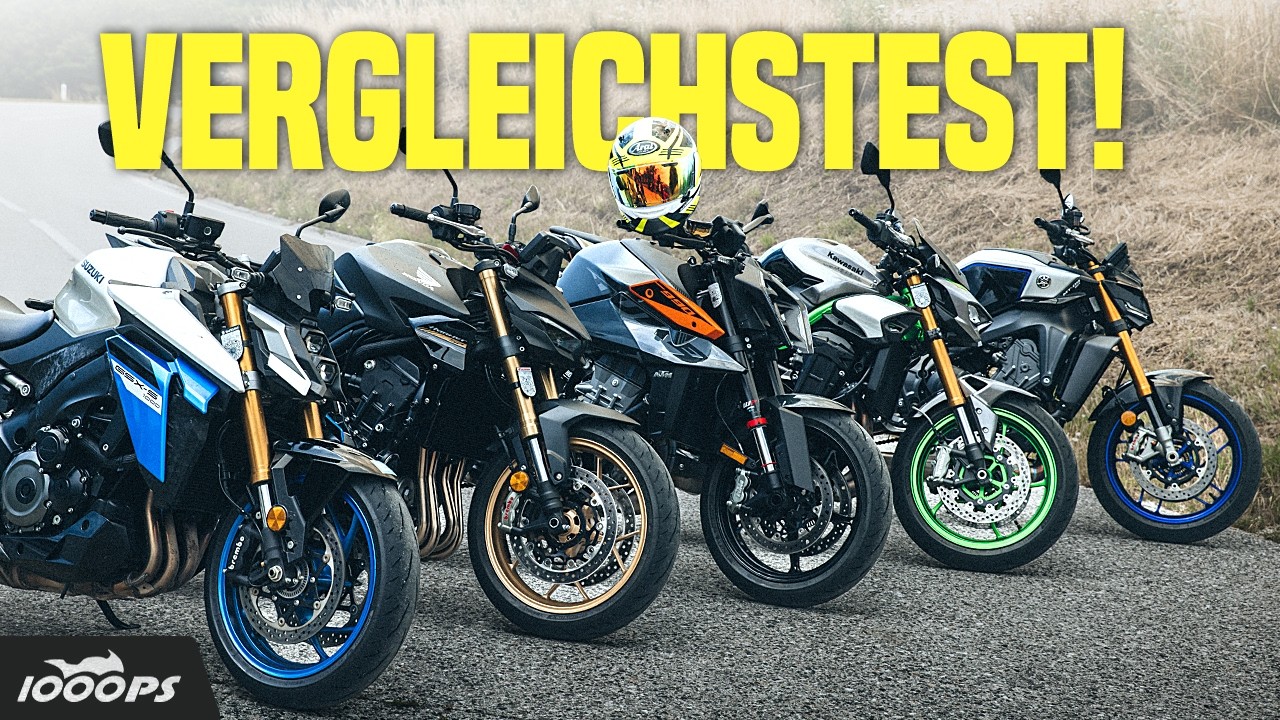 Der große Naked Bike Vergleich 2025 – 5 Bikes, 6 Meinungen, Klartext!