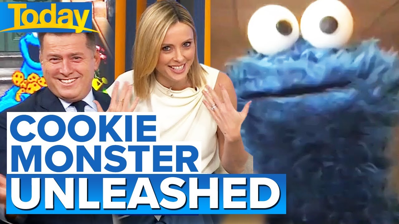 Cookie Monster has Karl and Ally cracking up | Today Show Australia