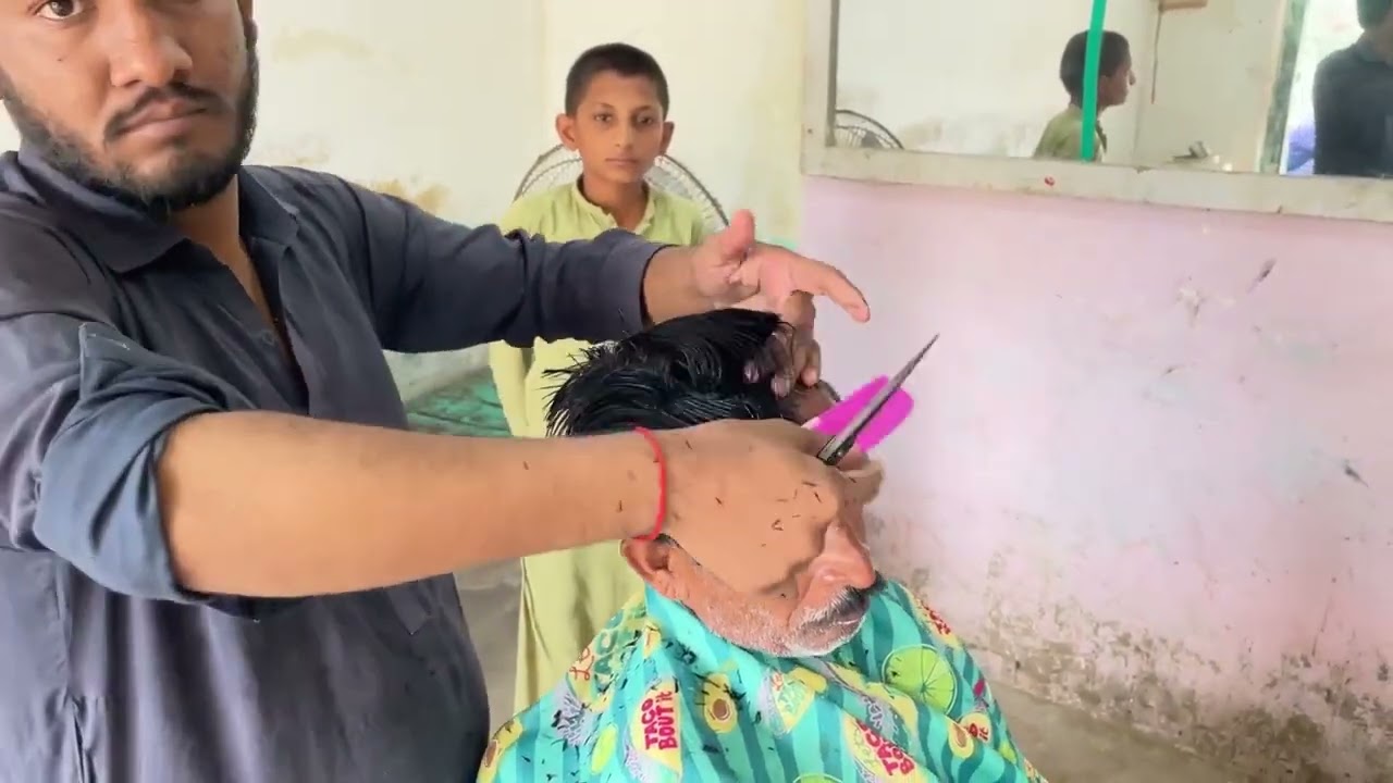 Hair Cutting ✂️ ASMR _ No talking Barber _ Hair Cutting in Village Style
