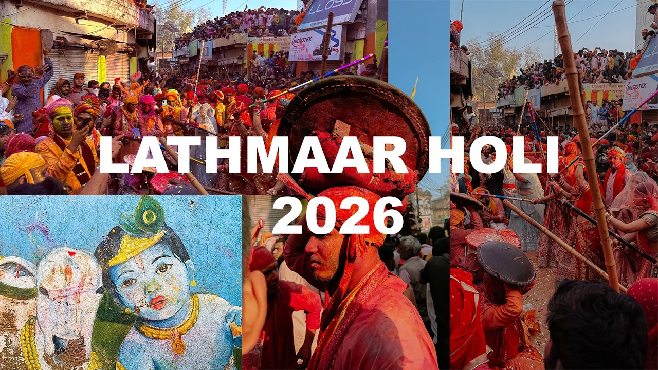 Lathmar Holi Barsana | Women Power & Colors Festival,Most Unique Holi in India,Barsana Vlog