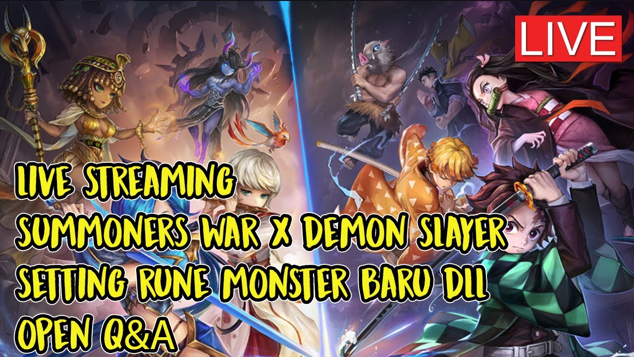[LIVE] Summoners War - Main Santai, Setting rune tanjiro dan lainnya~