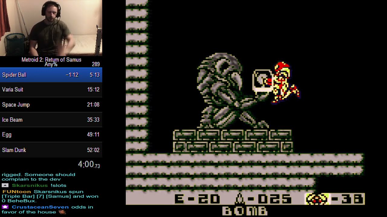 Metroid 2: Return of Samus, Any% 51:58