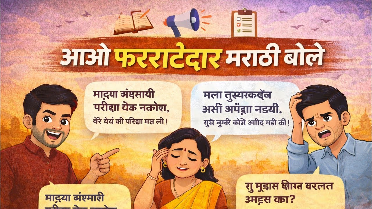 Daily Use Marathi Sentences for Beginners🗣️ | मराठी सीखने का सही तरीका 👍 |
