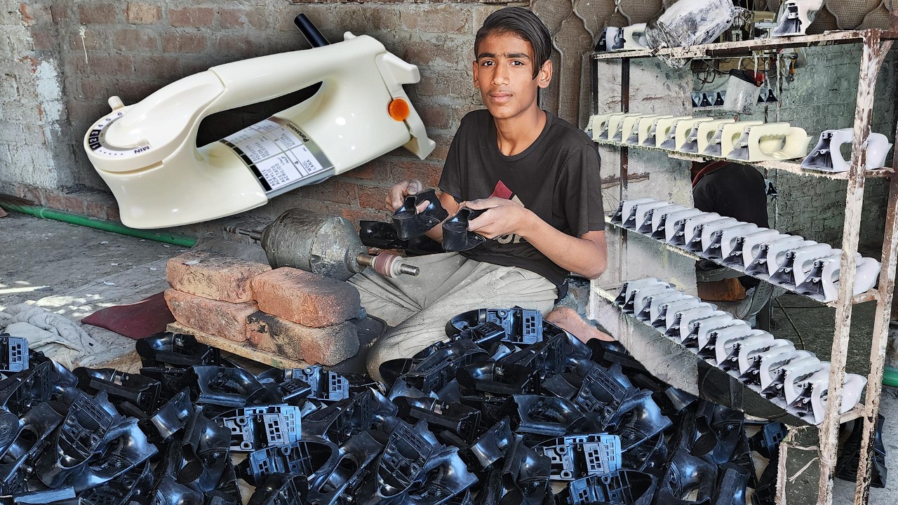 This Is How Plastic Waste Transforms into Electric Iron Handles | Real Recycling Process