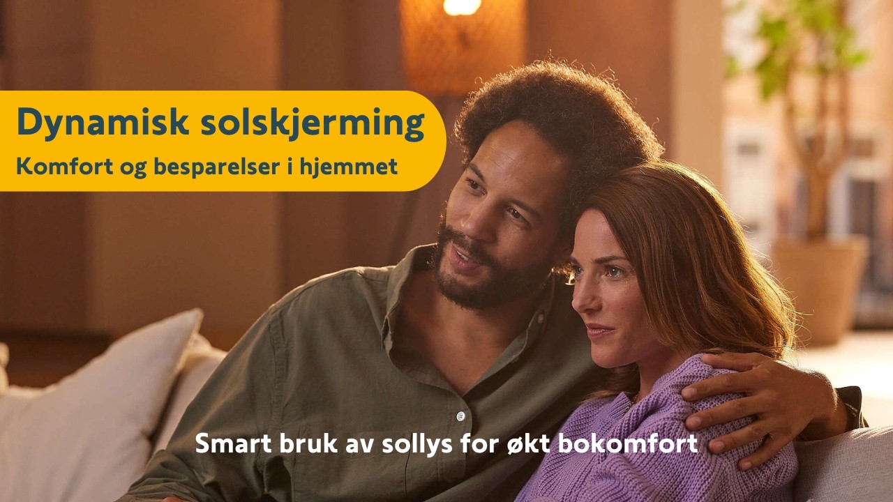 Dynamisk solskjerming, smart styring av sollyset i hjemmet