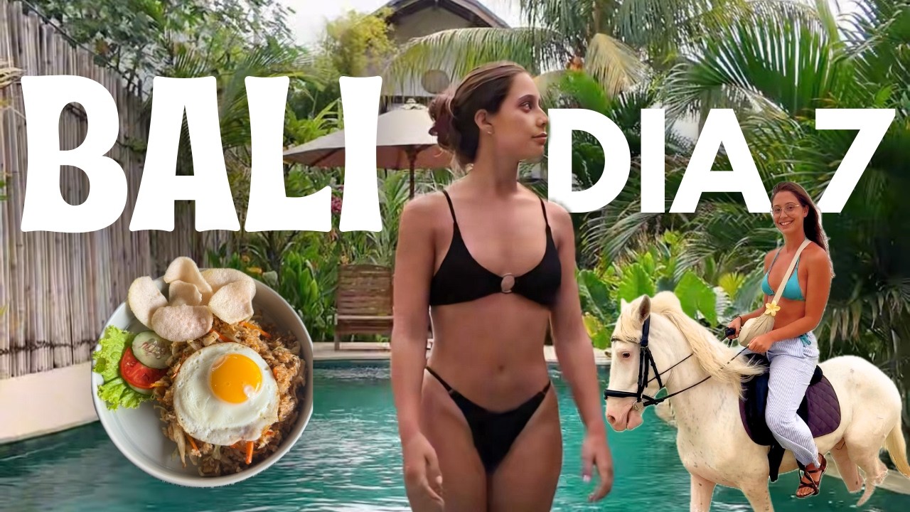 Montamos a CABALLO al atardecer en BALI 🐎🌅 | Playa y relax en Gili 🏝️✨