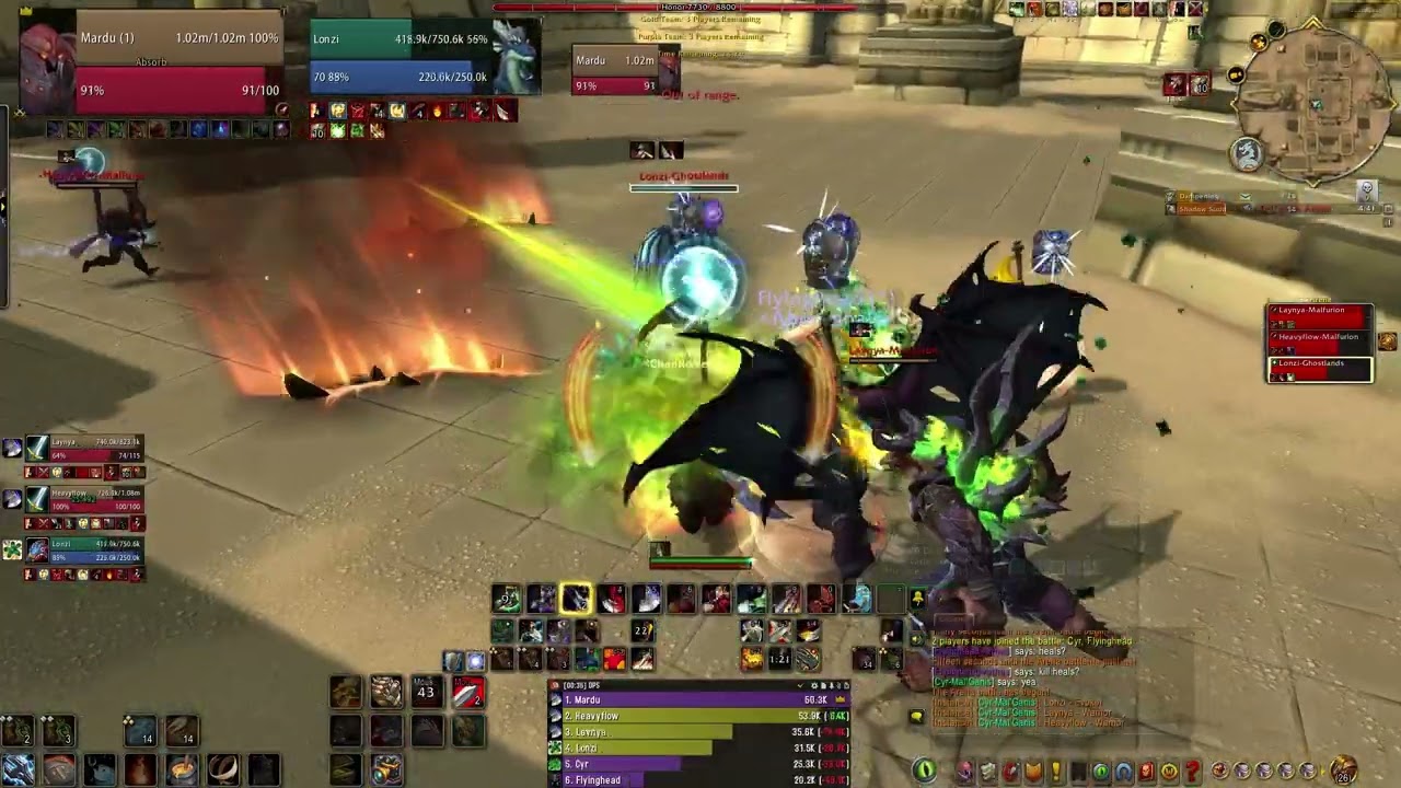 Fury, Havoc, & Mist Weaver Vs Fury, Fury, & Preservation