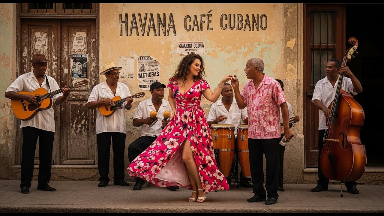 Café Cubano Music 🎹: Caribbean Café Nights & Gentle Piano Jazz • mix57